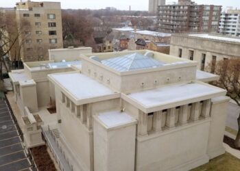 Unity Temple Frank Lloyd Wright Lights